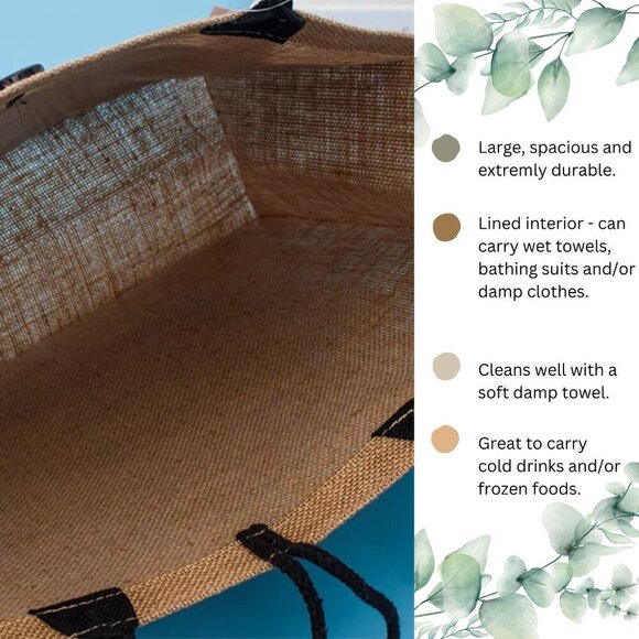 Custom Canvas Tote Bag, Large Size - Vogue Fashion Theme,  Cream Tote - Picture 15 of 16